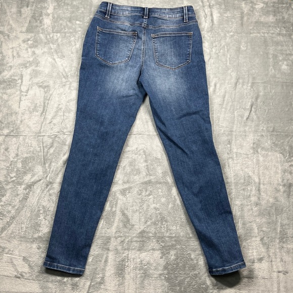 Maurices Womens Medium Blue Wash Denim Skinny Jeans Regular Fit Stretch - Picture 11 of 14